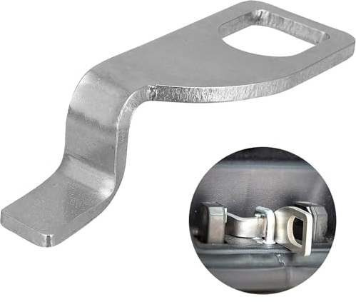 AUTOZOCO Soporte para puerta trasera de vehiculo, Gancho de Extensión Del Portón Trasero, Apto para VW T4 T5 T6 California, Bus, Camping Multivan, Caddy Viano Vivaro Trafic II, Acero inoxidable,