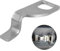 AUTOZOCO Soporte para puerta trasera de vehiculo, Gancho de Extensión Del Portón Trasero, Apto para VW T4 T5 T6 California, Bus, Camping Multivan, Caddy Viano Vivaro Trafic II, Acero inoxidable,