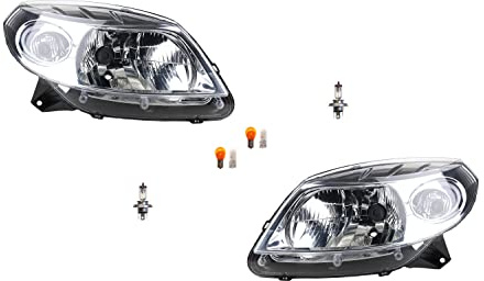 Johns, Scheinwerfer Halogen passend für Dacia Sandero ab 2008- Leuchtmittel Set Li. Re.