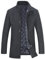 YOUTHUP Men's Coats with Gilet Winter Wool Trench Coat Casual Short Peacoat Thick Jacket, #1853 Grey, L