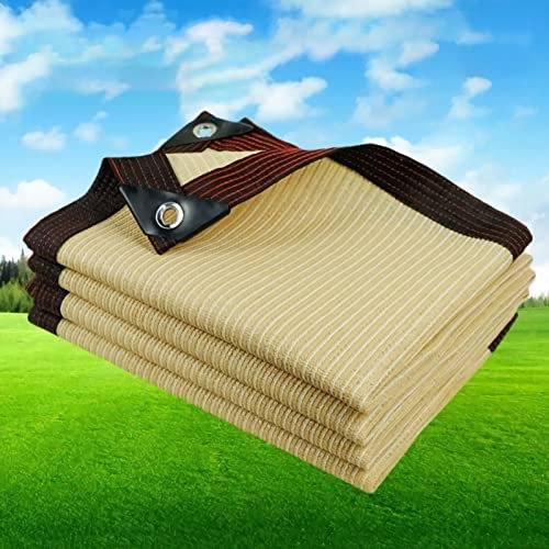 Sonnensegel Rechteckig,6x7m Schattiernetz Sonnenschutz Wetterschutz, 90-95% UV-Schutz,Schattiernetz für Gewächshaus Patio Garten Terrasse und Camping
