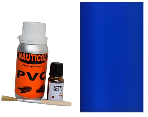 Kit Pegamento PVC Nauticol y parche (Azul Eléctrico)