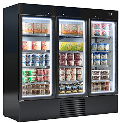 GGM Gastro | TKI2030S | Congelador - 2081 mm - hasta -18 °C - con puertas de cristal aisladas - 4 estantes