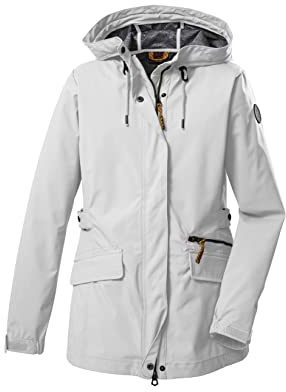 G.I.G.A. DX Damen Softshelljacke/Outdoorjacke mit Kapuze GS 96 WMN SFTSHLL JCKT, gebrochenes weiss, 40, 38391-000