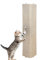 Spetebo Wand Katzenkratzbrett mit 2 verschiedenen Seiten - 80 x 27 cm - Sisal und Plüsch Katzen Kratzecke zum Legen oder Hängen - Kratzmatte zur Krallenpflege für die Wandmontage geeignet