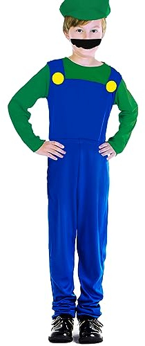 Pianocean Super Kostüm Brothers Cosplay Kostüm für Kinder