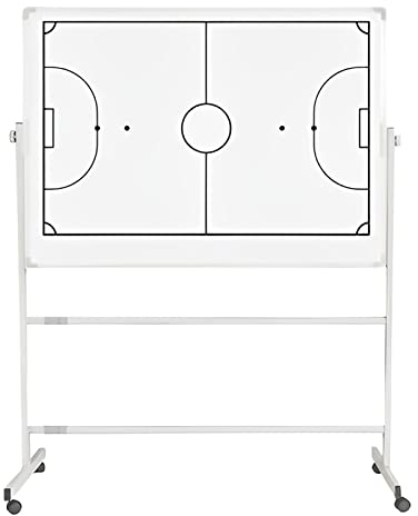SIDID Taktiktafel Fußball/Basketball-taktiktafel 120x90cm Groß mit Ständer, Profi Trainer Taktikboards für Die Schulung Oder Spielanalyse (DREI Arten Zur Auswahl)(Futsal)