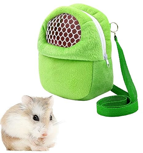 Trasportino per Animali Domestici,Borsa Trasporto Scoiattolo, Borsa Trasporto Coniglio,Borsa Criceto Traspirante Piccoli Animali Borsa per Piccoli Animali Domestici Criceto Scoiattolo Volante(Verde)