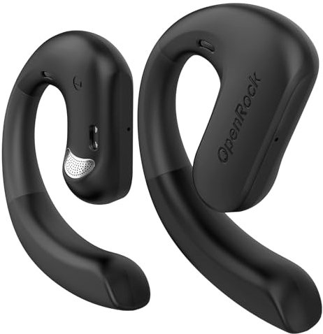 OpenRock S Open-Ear Air Conduction Headphones, Bluetooth 5.3 Wireless Over-Ear Earbuds, 60H Playtime, Deep Bass, IPX5 Waterproof, Built-in ENC Mic, Sports Earphones for Running Driving Office TV