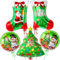 5 Stück Weihnachten Luftballons, Großer-Weihnachtsbaum Weihnachtsstrumpf Folienballon Weihnachtsdeko Party Ballons für Weihnachtsfeier Deko