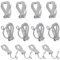 SUNNYCLUE 1 Box 40 Stück Clip On Ohrring Zubehör Ohrringe Konverter 304 Edelstahl Ohrring Konverter Ohrring Clips Nicht Durchbohrte Ohrringe Für Schmuckherstellung Zubehör DIY Baumelnde Ohrringe Für D