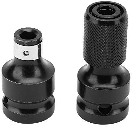 Watris Veiyi 2 Stück Bithalter Stecknuss Adapter, Schlagschrauber Bit Adapter, 1/2 auf 1/4 Zoll Bit Adapter, für Schlagratschenschlüssel Schraubendreher Bit-Halter
