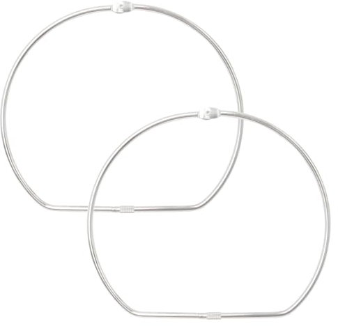 Neikafan 2 Pièces 150 mm Porte Clé Grand Anneaux Porte Clé Metallique Porte-Clés avec Fermoir à Vis Organiseur de Clef Pour Les Stands de Vente Ou La Maison,Immobiliers