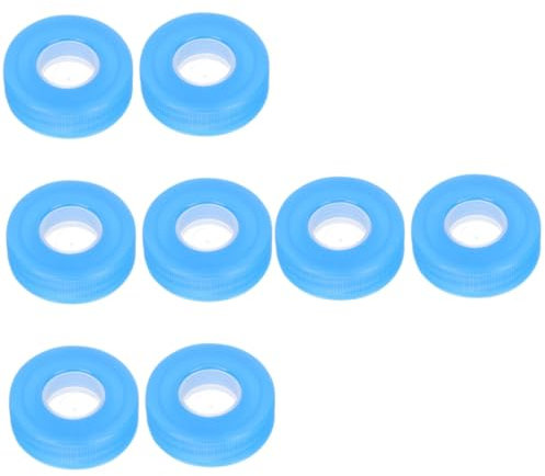 jojofuny 8pcs Water Bottle Sealing Lids Drinking Machine Compatible Caps for Water Buckets Food-grade Leakproof Covers for Home Use