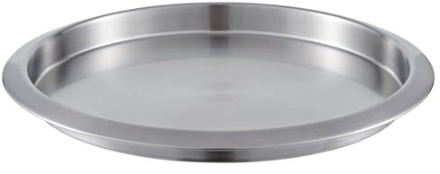 Buckingham Stainless Steel Round Serving/bar Tray Bar 35 cm (Matt Border)
