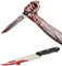 Bella Dox Adult Unisex Halloween Bloody Knife Prop 30cm Long Decoration Party Costume Accessory Pretend Play Cosplay Theme Parties Weapon Toys (Pack of 1)