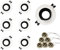 GY 6er LED Einbaustrahler inkl. GU10 Fassung, LED GU10 Einbaurahmen Decken Spot Weiß und Schwarz Rund, Fassung für MR16 LED Leuchtmittel, 35° Schwenkbar, Ø75 x 85mm Lochdurchmesser