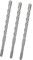hsawbit SDS Plus - Brocas de martillo de 6 mm x 160 mm x 3, broca de carburo de punta cruzada SDS para paredes de ladrillo, hormigón, piedra
