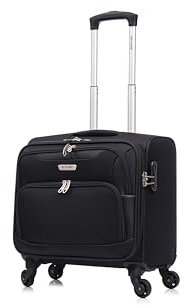 Skylark Lightweight Laptop Bag with Quick-Rolling Wheels and Easy-Access Front Pocket - fits Laptops up to 16 inch (40 cm), Black