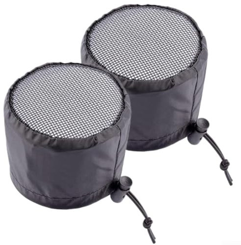 2Pcs Grow Tent Vent Cover Duct Filter Vent Cover Elastic Band And Fixed Buckle Design for Exhaust Fan Plant Growth(8in)
