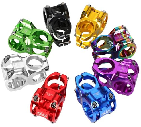 SQIANKUN Potencia MTB Vástago de Manillar de Bicicleta, cuña de 31,8-25,4mm, 35mm, vástago de 0 Grados, Elevador de Bicicleta Ultraligero, 1 Uds. Potencia Bicicleta Carretera(31.8-25.4 Shim)