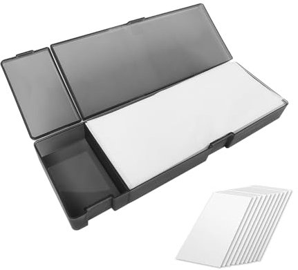 VOANZO Palette Humide pour modèles Miniatures avec 60 Feuilles hydrosolubles – Palette de Peinture Acrylique pour Garder la Peinture Humide Plus Longtemps, idéale pour Les Artistes et Les Amateurs