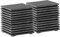 Argon Tableware Square Slate Coasters - 10cm - 24 Piece Drink Coasters Black Stone Natural Slate Smooth Edge Drink Mat Cup Mats for Kitchen, Bar, Restaurant, Weddings, Events