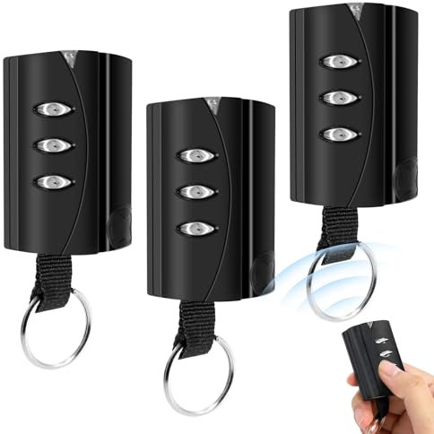 3Pcs Mando Garaje Clonador Compatible con PUJOL VARIO, Mando Garaje Universal 433,42 MHz 3 Canales, Mando Puerta Garaje compatible con PUJOL VARIO BLACK、PUJOL VARIO MARS、PUJOL VARIO OCEAN