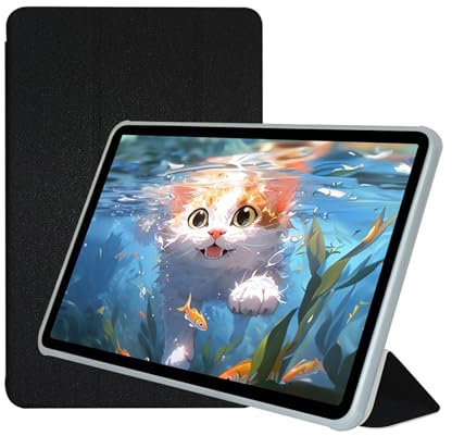 CAUHENYEE Coque pour TECLAST T60 Plus/Odea A12 12 2024, Support Vertical, Anti-Chute, Résistant Aux Chocs – Noir