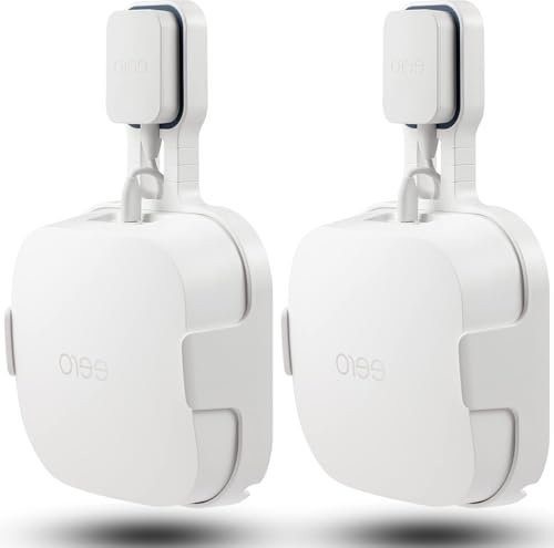ZahoTse Wall Mount for Eero Pro 6E Home WiFi System-Simple and Sturdy Wall Mount Stand for Eero Pro 6E tri-Band mesh Wi-Fi 6 System,Without Messy Cables (White,2Pack