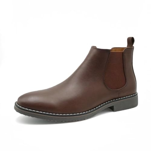 Finishing & Sewing Botines Chelsea Para Hombre, Botines Casuales Elegantes Sin Cordones