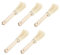 SAFIGLE 5 Piezas Fibra de Limpieza de Ollas Antiadherentes Cocina Herramientas de Limpieza Hogar Beige