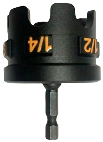 Harilla Nut Zipper Drill Attachment Aluminum Alloy Compact Nut Remover Bolt Extractor Tool for DIY Enthusiast Professional Contractor