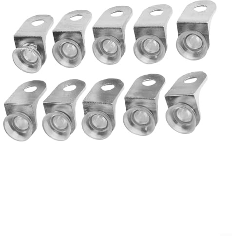 Zilimontt Lot de 10 supports d'étagère en alliage de zinc avec ventouses en silicone pour armoires, armoires et étagères en verre dans l'organisation de rangement domestique