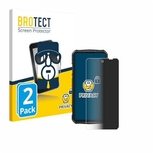 BROTECT Blickschutzfolie für Ulefone 29 pro | 2 Stück Anti-Spy Displayschutz Made in Germany Smartphones und Handys Privacy Screen Protector Blaulichtfilter Klare Folie