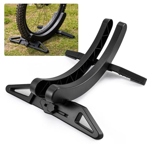 Fahrrad Bodenständer Universeller Verstellbare Fahrradständer Parkständer für Mountainbike/Citybike Rennräder für Alle 30–80mm Ideal für Ihre Garage Breiten Fahrradreifen für die Aufbewahrung Den