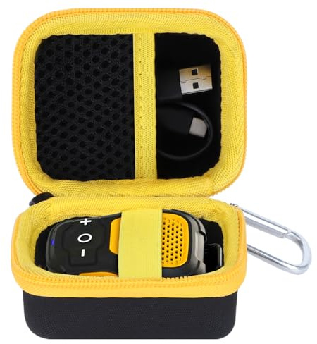 Peyyargo Protective Case for DEWALT Wearable Speaker & DEWALT TWS Earbuds | Hard EVA Shell with Carabiner, Shockproof & Dustproof Protection, Portable Storage Bag, Earbuds Accessories
