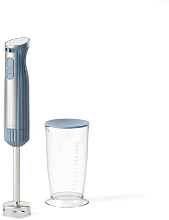 Guzzini, Sous Chef Bio-Standmixer, 600 W, mit Turbo-Funktion, Stiel aus Edelstahl, mit Messbecher 700 ml (Marineblau)