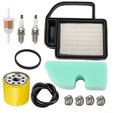 Kit di messa a punto per motori trattori da prato, con filtro dell'aria, filtro dell'olio, filtro dell'aria a scintilla pre-pulitore linea carburante