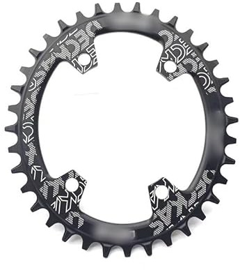 Plato Redondo for Bicicleta de montaña 96bcd, BCD 96 mm, 32/34/36/38T, Piezas de Placa de Corona, manivela de Bicicleta