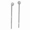 SilberDream Ohrringe 3mm für Damen 925 Silber Ohrhänger Zirkonia weiß SDO5963W Silber Ohrhänger
