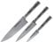 SAMURA Profi Messer Geschenk Set Ultra-scharf, aus japanisch AUS 8 Edelstahl, 18 cm Klinge, Stahl Handgriff, ergnomisch, rostfrei
