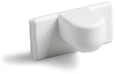 Jellinghaus Sonnenschutz Magnethalter für Sonnenschutzprodukte mit magnetischer Unterleiste zum kleben oder Schrauben - z.B. Aluminium Jalousien (4 Stück)