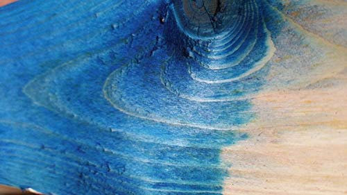 Wood DYE - Bolgers Water Based Wood Stain - Non Toxic, VOC Free Wood Stain - Blue 100ml