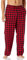 Amazon Essentials Pantalon de Pyjama Respirant en Flanelle (Disponible en Grandes Tailles et Grandes Longueurs) Homme, Noir Rouge Carreaux Lainés, L