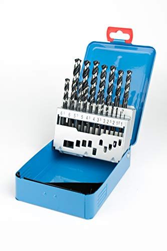 Presto 09502M19 Hi-Nox Drill Bit Set for Stainless Steel, 1mm-10mm Diameter, 1.0mm Increments, 19 Piece