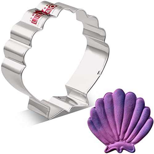LILIAO Ausstechform Muschel – 8,1 x 8,1 cm – Edelstahl