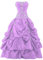 Vantexi Damen Trägerlos Stickerei TAFT Ballkleid Abschlussball Kleid Festkleider Flieder Größe 32