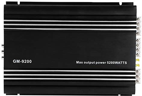 amplificatore auto 4 canali 1000watt adatto per Amplificatore di potenza mini 12V, amplificatore di potenza a 4 canali 5200W Amplificatore stereo Hi-Fi per auto in lega