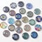 HERZWILD 24PCS Kühlschrankmagnete Büromagnete - Dekorative Glascabochons Glasmagnete mit Mandala Muster 3D Magnete für Kühlschrank, Magnettafel, Whiteboard, Pinnwand etc